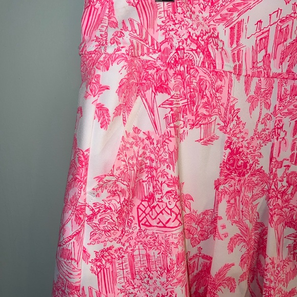 2-pieces Lilly Pulitzer Pink and White Ruffle Blouse(szL) and Tennis Skort(sz12) - Picture 8 of 12